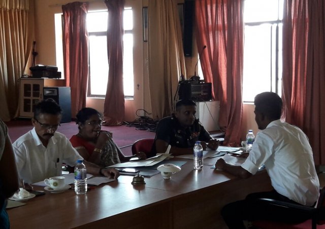 රැකියා 100000 ව්‍යාපෘතිය සඳහා සම්මුඛ පරීක්ෂණ